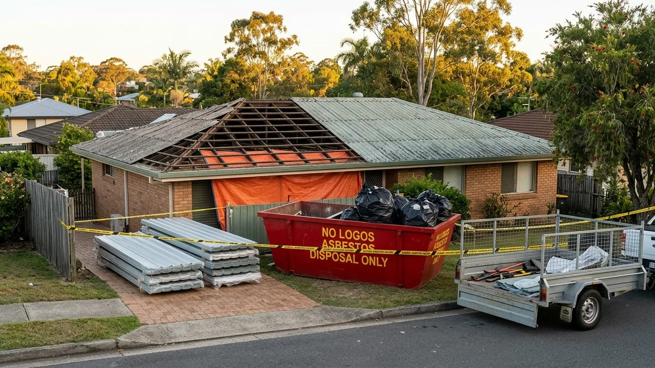 Brisbane asbestos removal context shot for "What to Expect When Your Asbestos Roof Is Removed and Replaced"