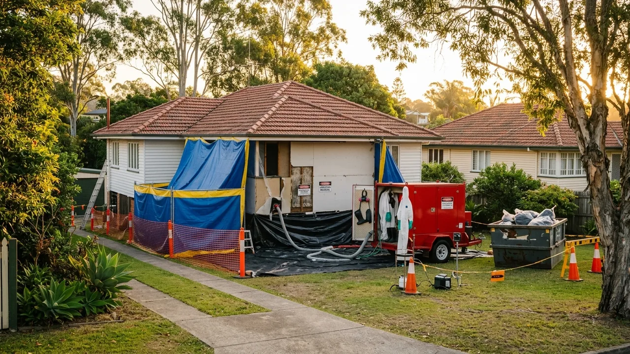 Brisbane asbestos removal context shot for "Is There a Better Time of Year to Book Asbestos Removal in Brisbane?"