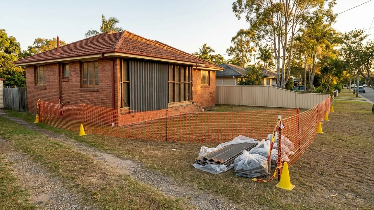 Brisbane asbestos removal context shot for "What Is an Asbestos Clearance Certificate and Do You Actually Need One?"