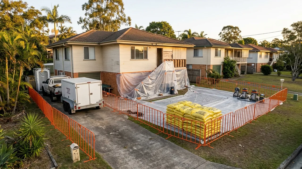 Brisbane asbestos removal context shot for "Does My Albany Creek Home Contain Asbestos?"
