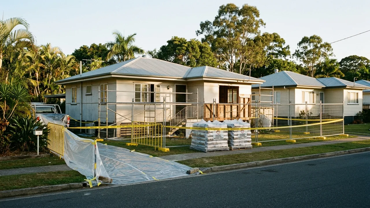 Brisbane asbestos removal context shot for "Why So Many Homes in Bracken Ridge, Carseldine and Bald Hills Still Have Fibro"