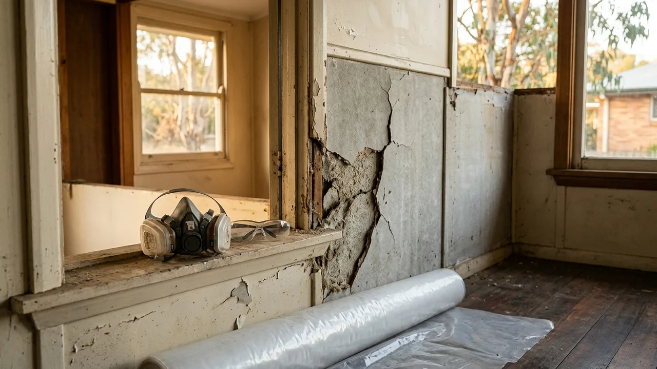 Brisbane asbestos removal detail relevant to "When Should You Remove Asbestos and When Is It Safe to Leave It?"